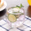 Verre à smoothie transparent ovale 6