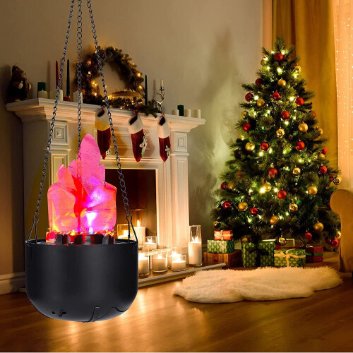 LED Fake Fire Flame Lamp 3D Campfire Decor 2