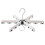 (White Gray, 18 Clips) Foldable Travel Hanger with Clips 1