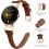 Δερμάτινο λουράκι ρολογιού συμβατό με Google Pixel Watch3 (41mm), Pixel Watch2 – Γνήσιο, κομψό, 3