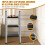 Folding Step Ladder 3 Step, Slim Design, Stainless Steel Frame 150kg Capacity, Space-Saving Foldable Step Stool for Kitchen Indoor & Outdoor Use 4