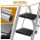 Folding Step Ladder 3 Step, Slim Design, Stainless Steel Frame 150kg Capacity, Space-Saving Foldable Step Stool for Kitchen Indoor & Outdoor Use 5
