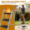 Folding Step Ladder 3 Step, Slim Design, Stainless Steel Frame 150kg Capacity, Space-Saving Foldable Step Stool for Kitchen Indoor & Outdoor Use 7
