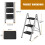 Folding Step Ladder 3 Step, Slim Design, Stainless Steel Frame 150kg Capacity, Space-Saving Foldable Step Stool for Kitchen Indoor & Outdoor Use 9