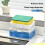 Kitchen Sink Drain Soap Dispenser Dishwashing Soap Press Soap Box with Sponge Kitchen Detergent Container 3