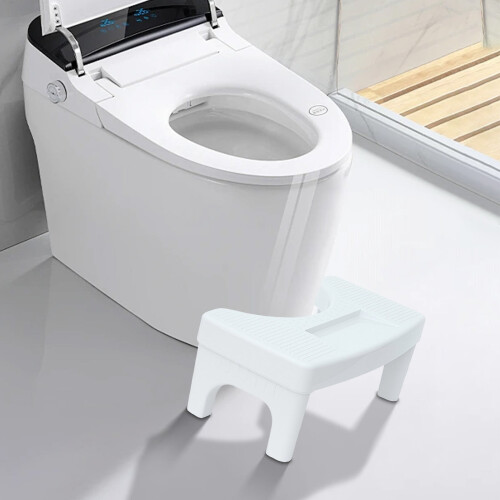 Ergonomic Toilet Stool Adjustable Non-Slip Base 2
