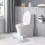 Ergonomic Toilet Stool Adjustable Non-Slip Base 4