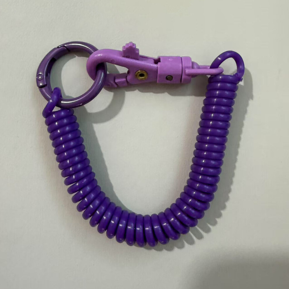 ( Purple) Stretchable Keychain For Keys, Id Badges & Phones Dark/Purple 6001832468130