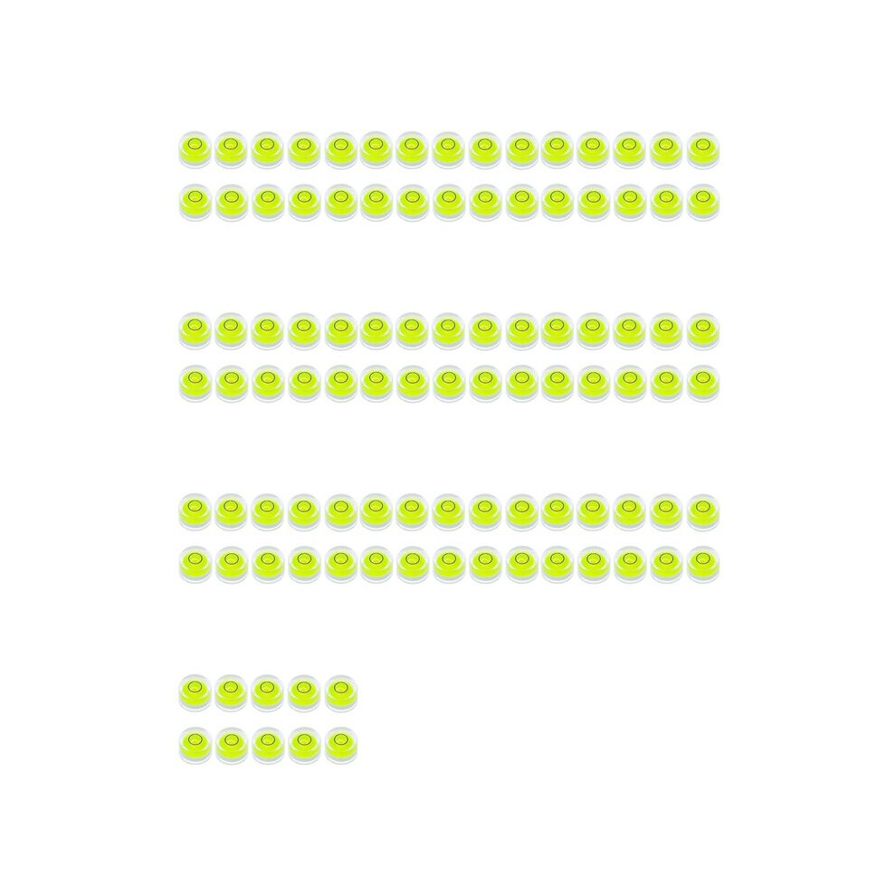 100Pcs Bubble Spirit Level 10X6mm Circular Bullseye Bubble Levels For Leveling Tripod Telescope 10X6mm,Non-Adhesive 6031503659918