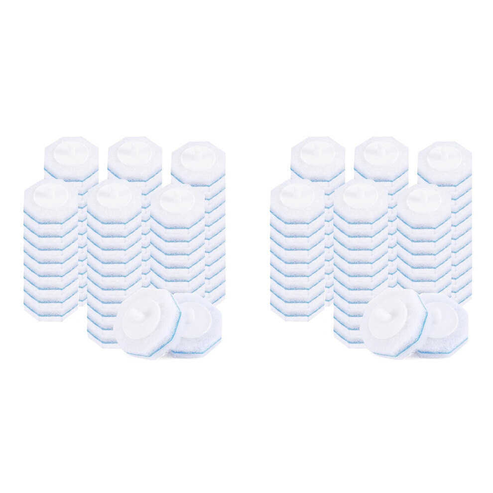 Semoic 120Pcs Upgraded Toilet Brush Wand Disposable Toilet Cleaning Wand Heads Compatible Wand Refills