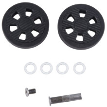4pcs 60x11mm Luggage Wheels Replacement Wear Resistant PU Caster Suitcase Replacement Wheels Luggage Double Wheel