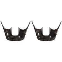 2X Steering Wheel Cover Trim for Fortuner 2016-2022 Car Steering Wheel Panel Protection ABS Carbon Fiber