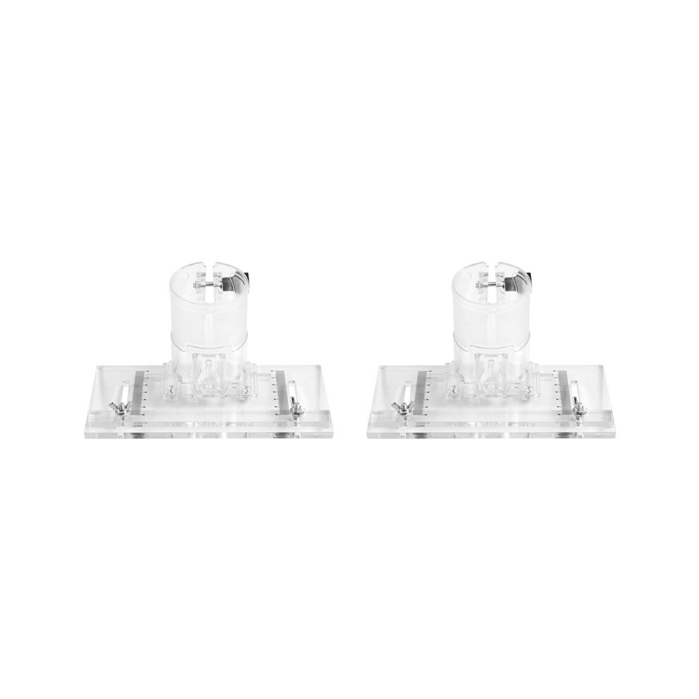 2X Trimming Machine Hinge Slotting Board Tools Parts, Trim Machine Base,Thicken With Graduations Router Base 6031060774932
