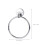 Anneau porte-serviettes mural en acier inoxydable 7
