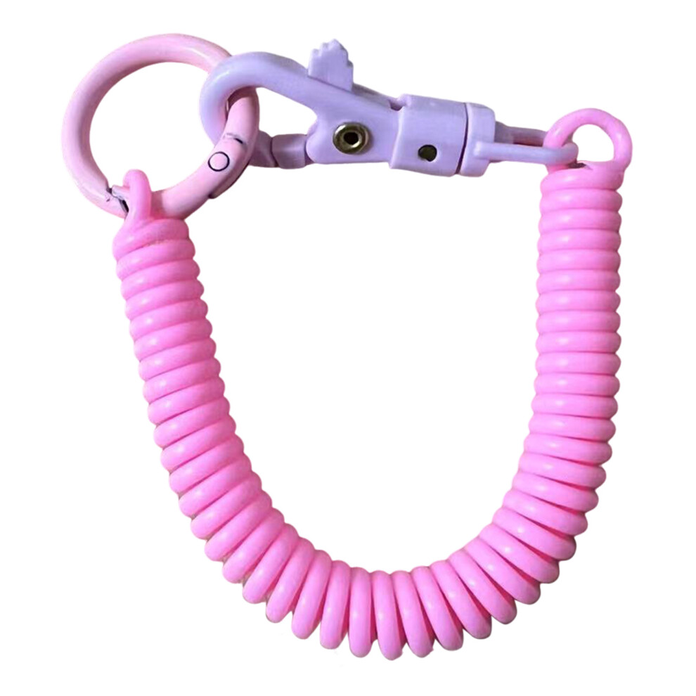 (Pink) Stretchable Keychain For Keys, Id Badges & Phones Pink 6001832468079