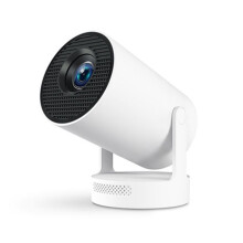 Portable Projector with Electronic Focus 720P 210ANSI Speaker for Android 11 BT5.4 180 Flexible Home Outdoor EU Plug