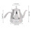 Stainless Steel Gooseneck Teapot 1.5L 2
