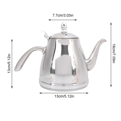 Stainless Steel Gooseneck Teapot 1.5L 1
