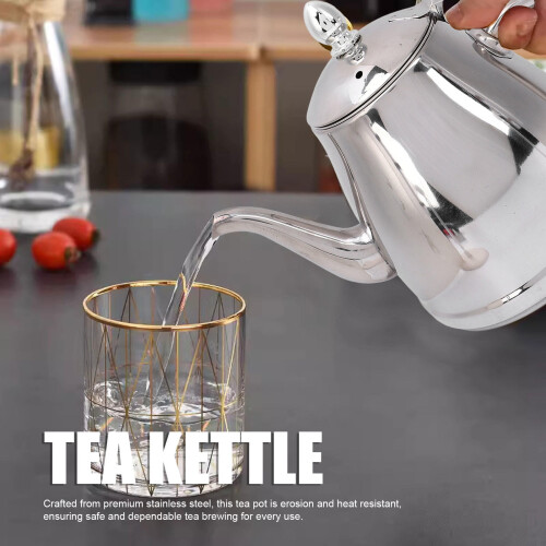 Stainless Steel Gooseneck Teapot 1.5L 2