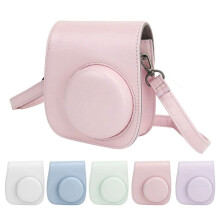 Instant Camera Protective Bag PU Case for Instax 12 with Album Filters Colorful Frames Stickers WHITE