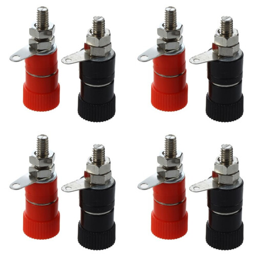 40 Pcs 3.8mm Thread 4mm Banana Plug Socket Binding Post Replacement