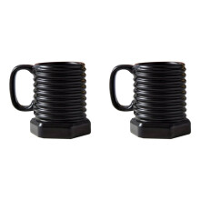 2X Grappig Schroefontwerp Koffiemok Keramische Koffiekopjes Nieuwigheid Waterbekers Zomer Winter Drinkware Verjaardag Vakantie Geschenken C