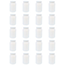 20X Laboratory Chemical Storage Case White Plastic Widemouth Bottle 500mL