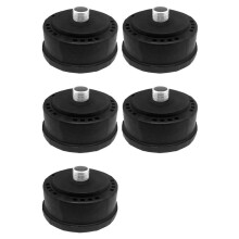 5pcs 25mm/1Inch Air Compressor Noise Reducer Silence Filter,Plastic Shell Round Muffler Filter