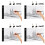 4X A4 LED Light Board, 3 Level Dimmable Brightness USB Power Crafts Light Table for Tracing, Light Drawing Sketch Pad 1