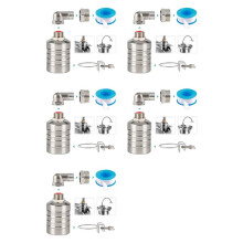 5X Vlotterklep, 1/2 Inch Tot 3/4 Inch Watervlotterklep, 304 Roestvrij Staal Volautomatische Vlotterklep voor Waterniveauregeling
