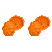 2pcs 7Inch Pumpkin Shaped Mousse Mold 3D Cake Pan Silicone Mold Baking Pan, for Baking Cake Brownies Halloween Cake Mold