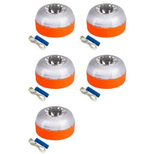 5X V16 Car Emergency Light USB Rechargable Emergency Beacon Light LED Road Flashing Warning Light