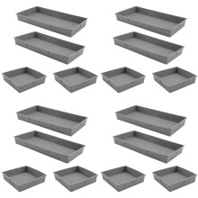 8X Blech-Pfannenteiler für Einfaches Kochen und Essenszubereitung - Ofen-, Mikrowellen-, Spülmaschinen- und Kühlschrankfreundliche