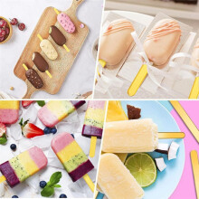 35pcs Gold Acrylic Sticks, Reusable Sticks for Cakesicle Sticks, Bulk Glitter Sticks
