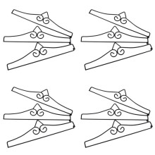 12 Stück Garten Flagge Wand Aufhänger Pulver Beschichtetes Eisen Banner Halter Flaggen Halter Halterung für Flaggen Kalender Handtücher Dekoration