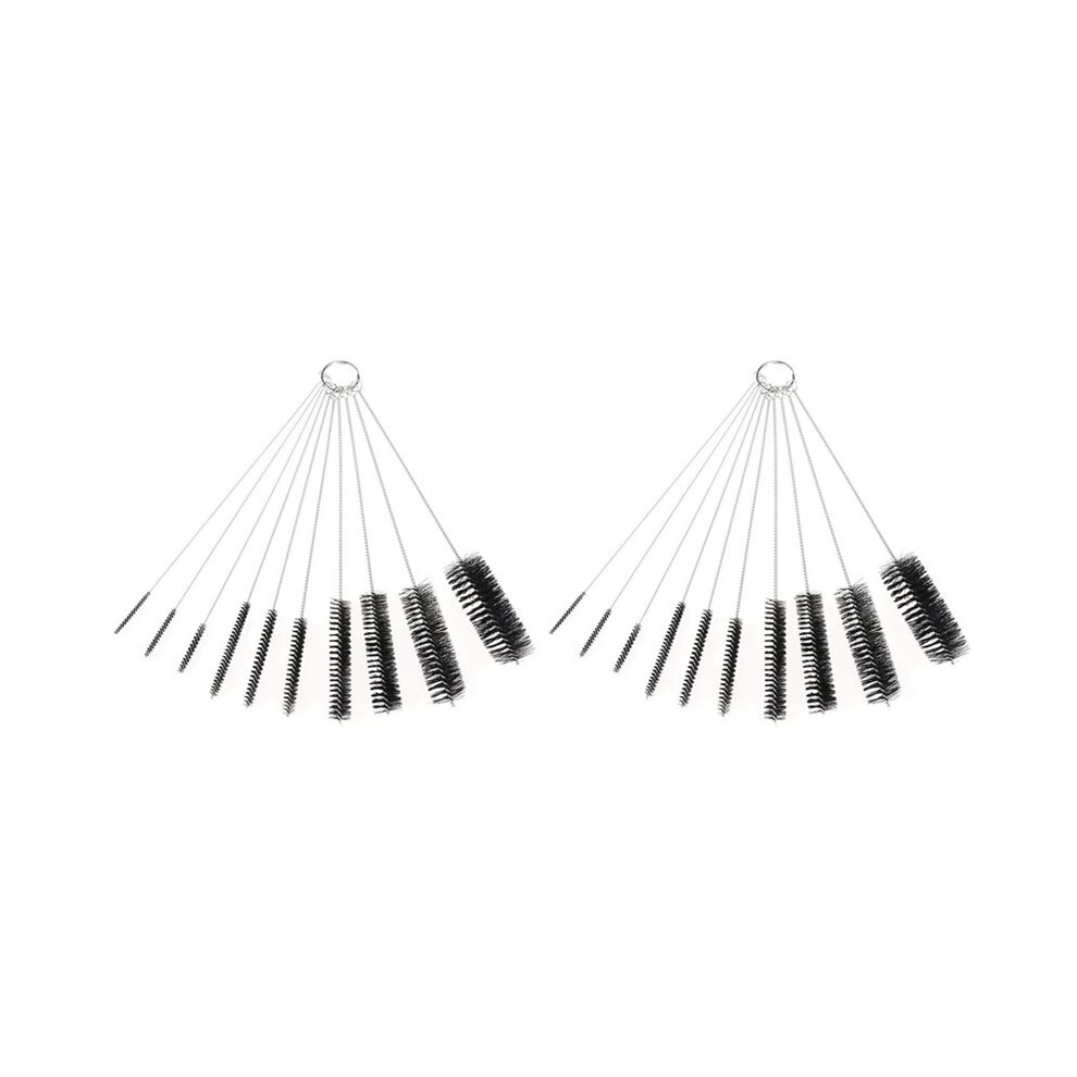 Semoic 20Pcs Coffee Machine Brush Bottle Tube Straw Cleaner Washing Glasses Keyboards Jewelry Cleaning Brushes Clean Tools