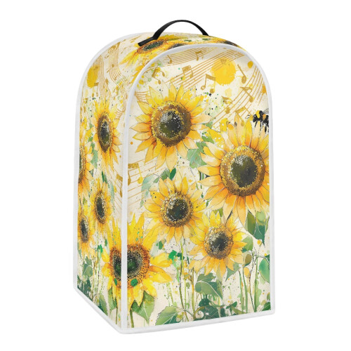 AntiSlip Polyester Dust Cover with Dustproof for Home Kitchen, Sunflower 1