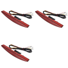 3X Motorcycle Tail Light LED Brake Light for Breakout EFI FXSB CVO 2013-2017 (Red)