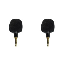 2X Microphone à Condensateur Pliable et Flexible, Réduction Active Du Bruit, Microphone Sensible