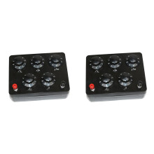 2X Black Resistance Box Variable Decade Resistor Resistance Box 0-9999.9 Ohm Physical and Electrical Experimental