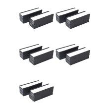 Magnetic Label Holder 4X1.57Inch 100 Packs C Channel White Paper Cards Protective Film Strong Magnet Mess Free Removable