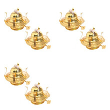 6 Pezzi di Bruciatore per Lampade A Olio per Lampade Parti di Ricambio per Lampade A Olio con Collare di Riduzione e Stoppino In Cotone