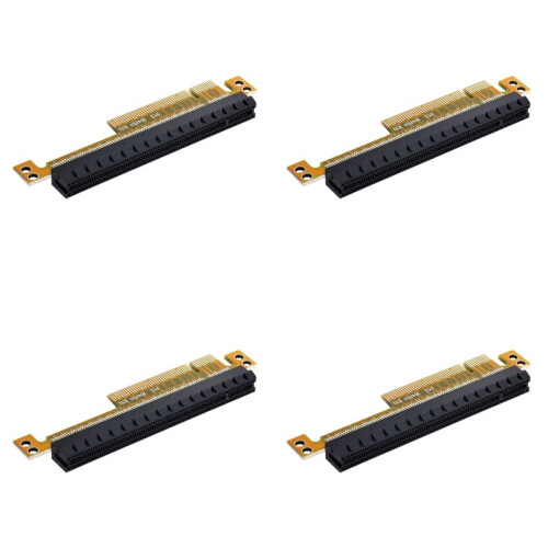 4X PCI-E Express 8X Bis 16X Extender Converter Riser-Kartenadapter Stecker auf Buchse