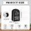 Coffee Pattern Design Dust Cover for Home Kitchen, Kitchen Counter Spill-Proof Fitted 6