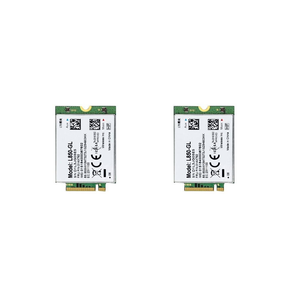 2X L850 Gl Wifi Card 01Ax792 Ngff M.2 Module For T580 X280 L580 T480s T480 P52s Green 6032587092080