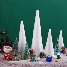 Paquete de 72 Conos de Espuma para Manualidades,Conos de Árbol de Espuma, Espuma en Forma de Conos para Artes, Manualidades, Árbol de Navidad,