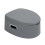 Portable Camping Toilet with Non-slip Mat Grey 2
