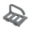 Portable Camping Toilet with Non-slip Mat Grey 3