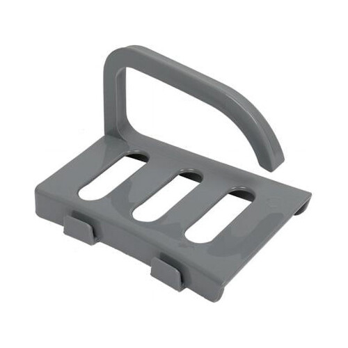 Portable Camping Toilet with Non-slip Mat Grey 2