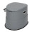 Portable Camping Toilet with Non-slip Mat Grey 5